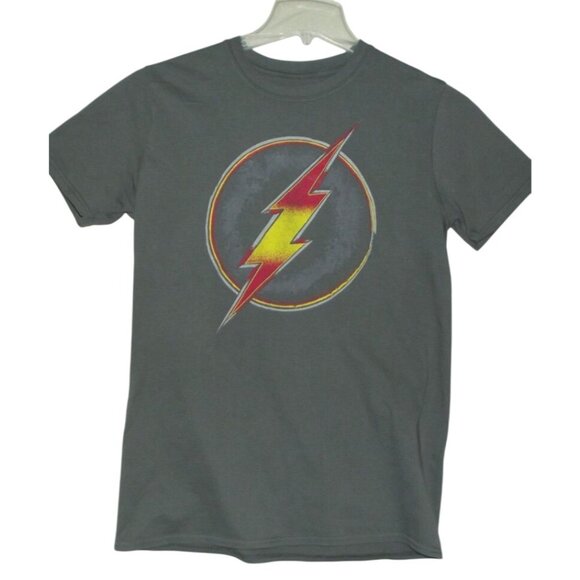 The Flash T-Shirt Mens Size Medium (38/40) Gray short sleeve logo DC Comics - Picture 1 of 6